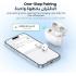 UGREEN WS201 HiTune H5 Headphone Semi-in-ear Earphone, Bluetooth 5.3, 4 Mics Noise Cancelling Headset, 26H Play Time Fast Charging, 13.6mm Large Driver, Lightweight IPX5 Waterproof Game Mode - White